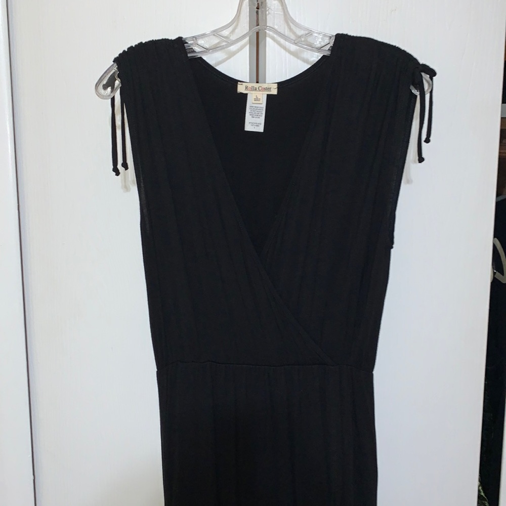 Black maxi dress